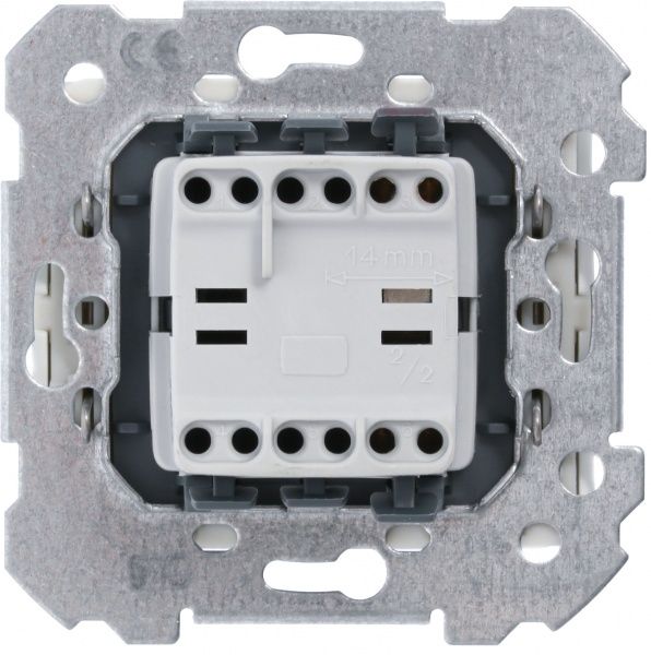 Кнопка звонка Siemens Iris без подсветки 10 А 250В IP20 белый 18516 W