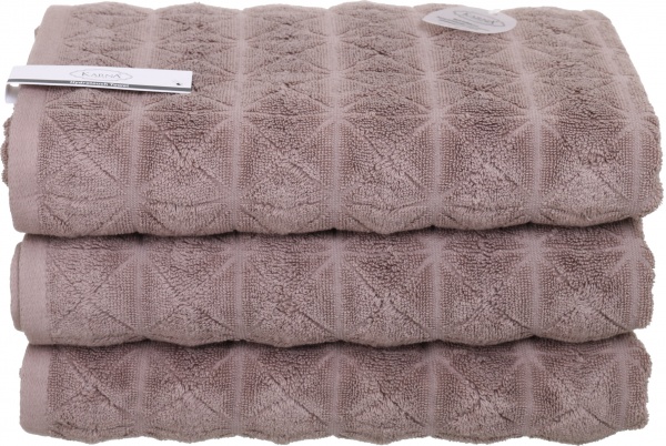 Рушник махровий Vente 70x140 см кавовий Karna 