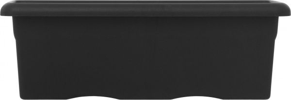 Горщик пластиковий Plastiken Terra Jardinera 7505 прямокутний 44 л антрацит (7505 antr) 