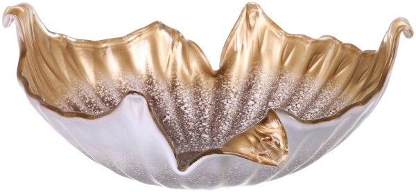 Фруктовниця Gocce 50х18 см золотиста Antonio Tammaro 