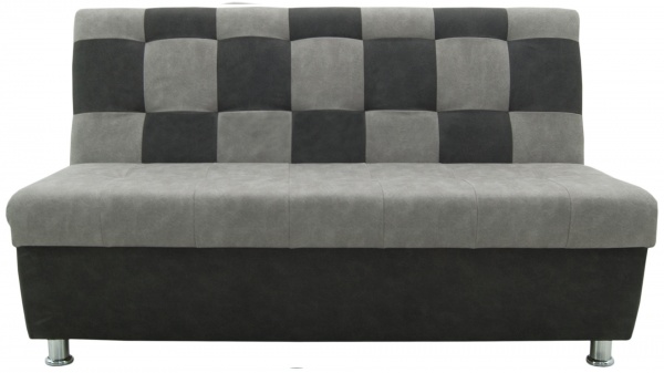 Скамья Кедр Лайт шахматка 1400х680 мм искусственная замша / светло-серый 