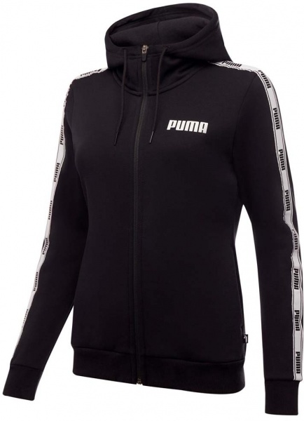 Джемпер Puma TAPE FZ HOODIE FL 84725701 р. S чорний