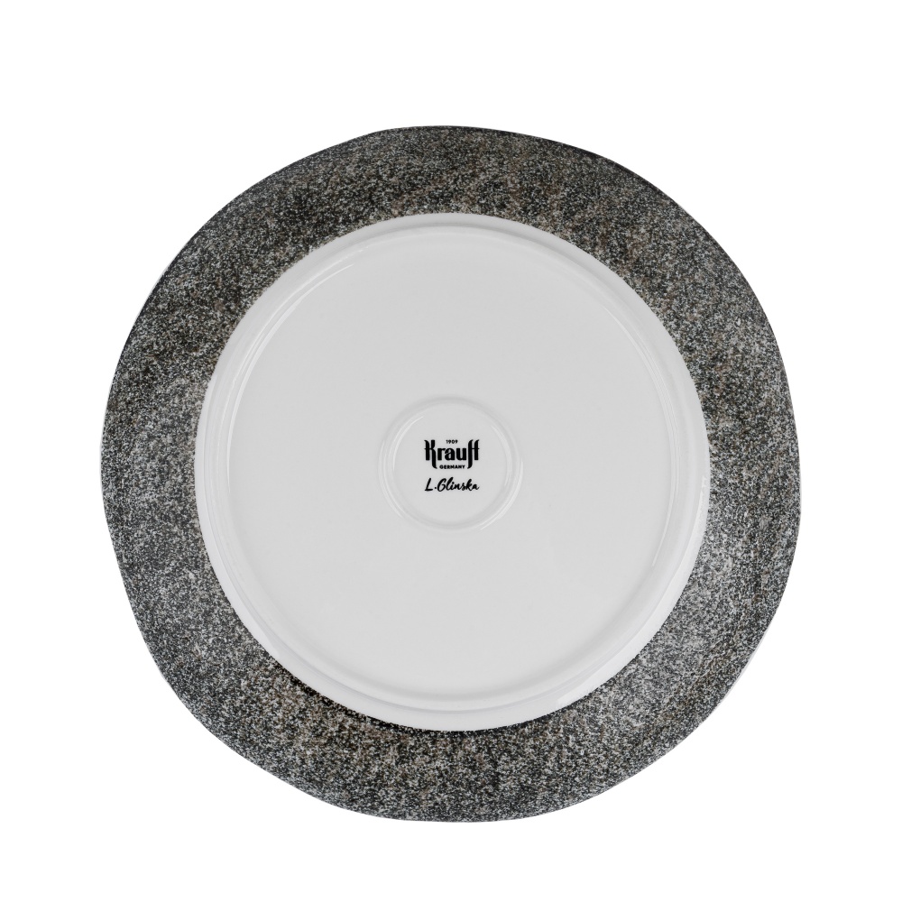 Тарілка обідня Krauff Grey Ferns 27 см
