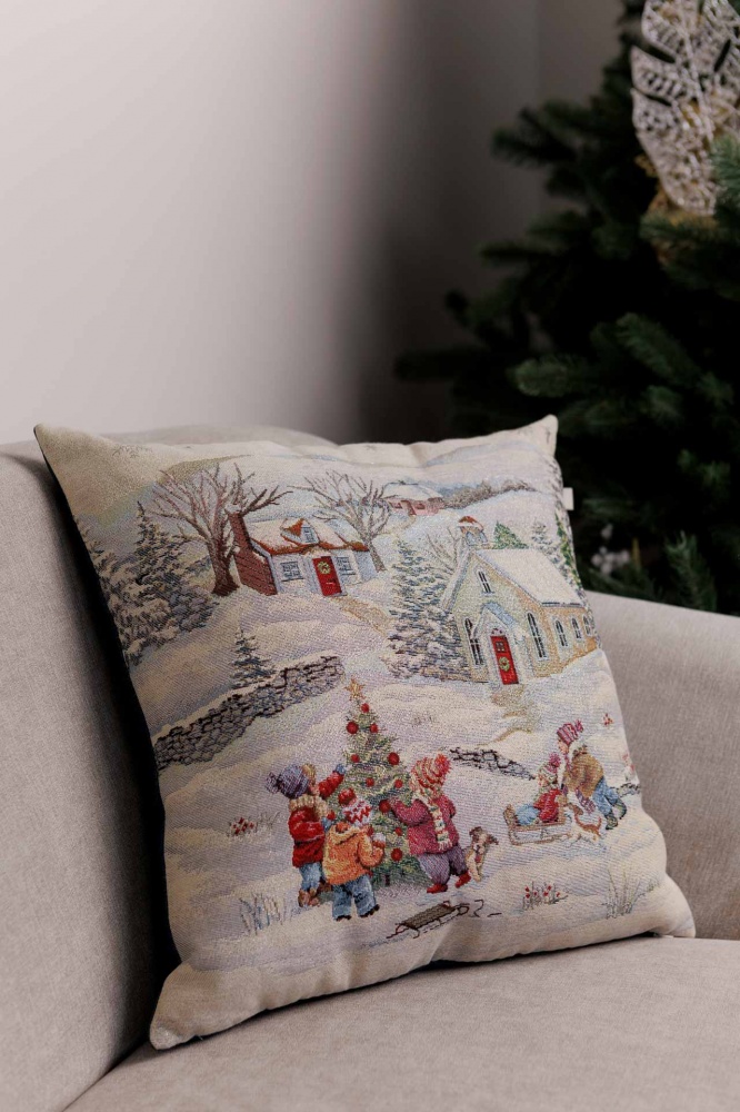 Подушка декоративна Святковий день 45x45 см La Nuit