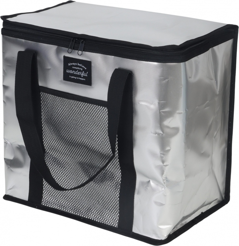 Сумка изотермическая Compass 36x22x33 см 26 л серебристая