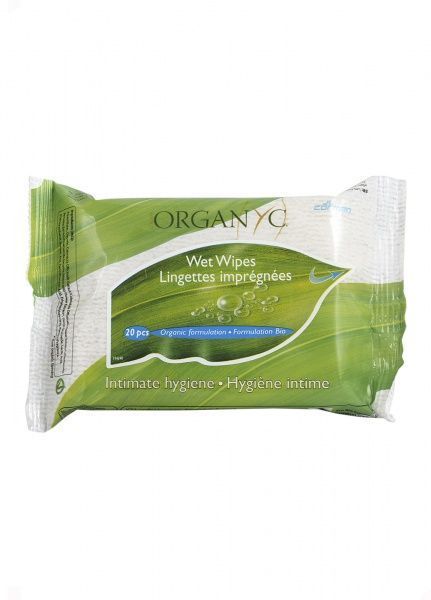 Влажные салфетки для интимной гигиены Corman Organyc Naturall Салфетки влажные для интимной гигиены органические 20шт CORMANFeminine Hygiene 20 шт.