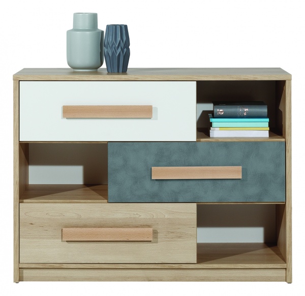 Комод SOKME 1100 3Ш Айго дуб самоа 