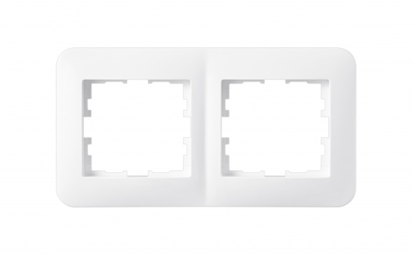 Рамка двомісна Hausmark Luno горизонтальна білий 709-0200-147