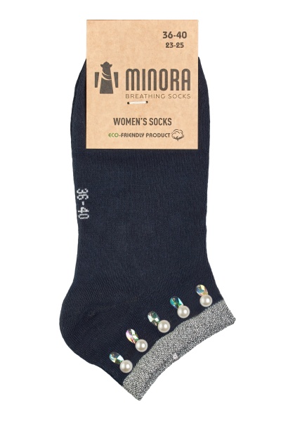 Шкарпетки жіночі MINORA бежевий/білий/бузковий/бордовий/персиковий/синій/чорний 