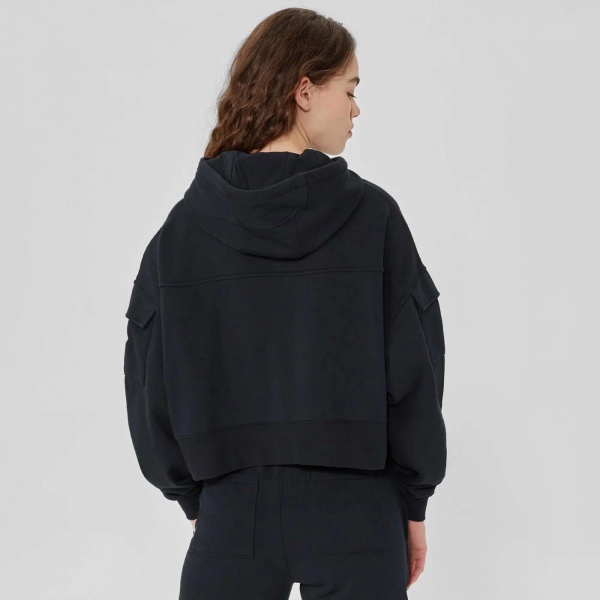 Джемпер Converse FASHION CROP HOODIE 10024527-001 р. S черный