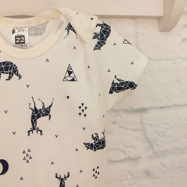 Боді дитяче унісекс Blanka Орігамі р.86 бежевий 110263 