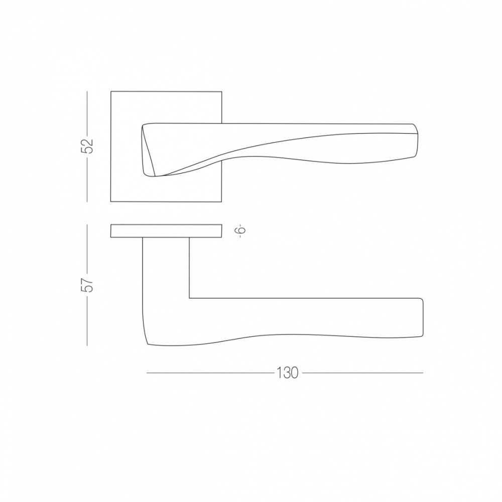 Ручка на розетці Linde A-2018 SC сатин хром