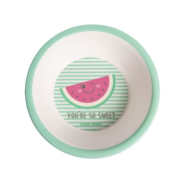 Тарелка Canpol Babies So Cool Watermelon бамбуковая 300 мл