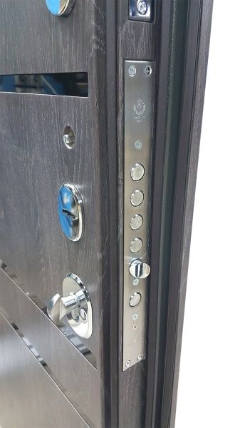 Двері вхідні Булат Сек'юриті 517 дуб немо карбон 2050x950мм ліві