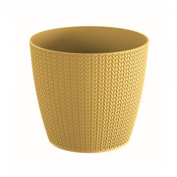 Горщик для квітів Prosperplast WHEATY 190 мм круглий 3,5 л гірчичний (26286-117) 