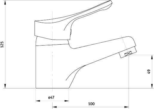 Змішувач для умивальника Deante Joko BOJ 021M