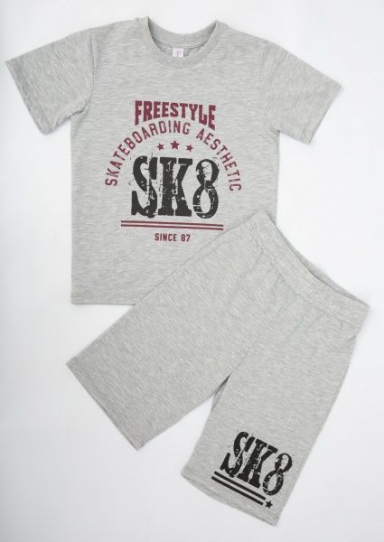 Костюм для хлопчиків Roksana Activе р.116-122 сірий 0014/12141 