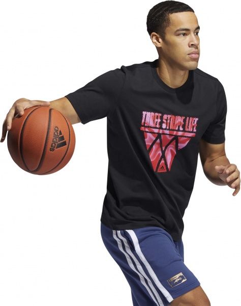 Футболка Adidas TSL HOOPS GN5152 2XL чорний