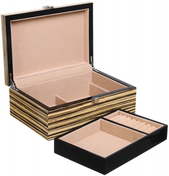 Шкатулка для украшений Deluxe PJ908B 25х18х10 см
