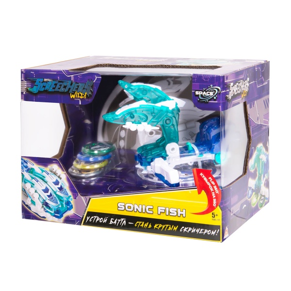 Трансформер Screechers Wild S3 L3 Соникфиш 1:43 EU682303