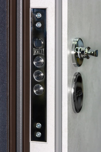 Дверь входная Булат Гарант 535 бетон антрацит 2050x950 мм левая