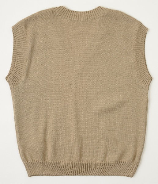 Жилет для девочки ART KNIT р.128 бежевый 26291 