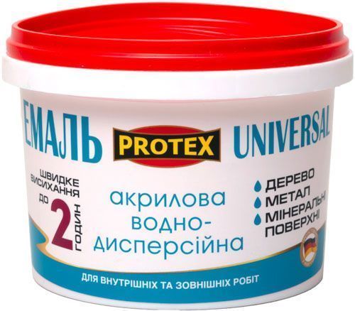 Эмаль Protex Universal черный полумат 0,3л
