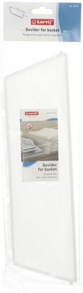 Перегородка для полки Larvij 403x114 мм L9715 белый матовый