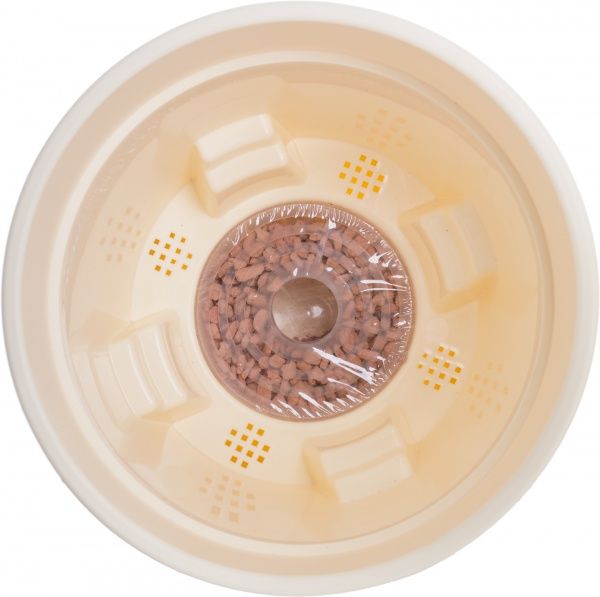 Горщик пластиковий Santino Latina круглий 5,6л кремовий (L3 KRE) 