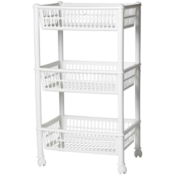 Этажерка пластиковая Plast Team Джамбо ЕСО 3 яруса 685x290x392 мм