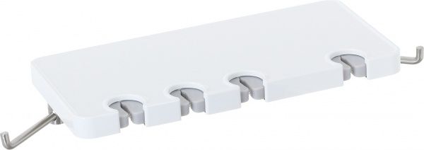 Полка для ванной YACORE с держателем для зубных щеток Fab F30610WH 