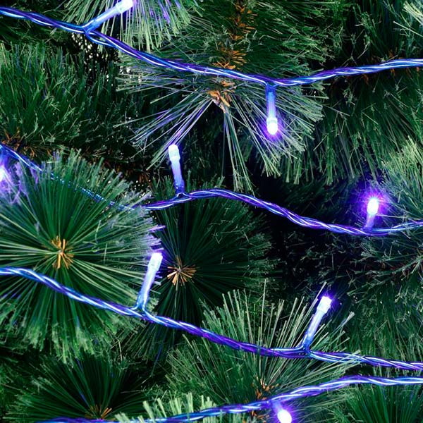 Гирлянда линейная LED 200 ламп 20 м голубая