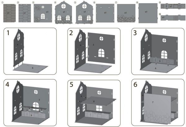 Игрушка Зірка Домик игрушечный