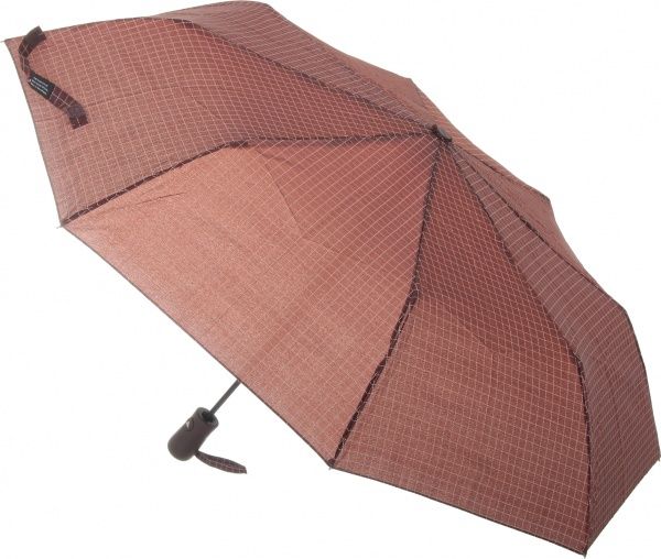 Зонт Абстракция, складной, автомат коричневый 