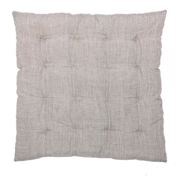 Подушка на стул Гавана квадратная стеганая 37х37х5 коричневая