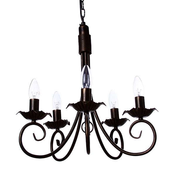 Люстра підвісна Nowodvorski PLOMYK V 5xE14 бронзовий 483;48483 