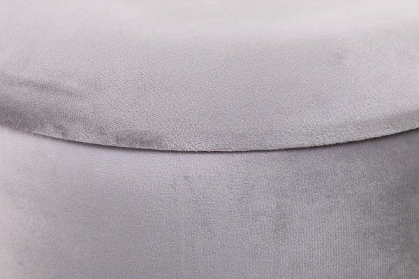 Скриня-пуф для зберігання Laurent світло-сірий 37,5х37,5х41 см 