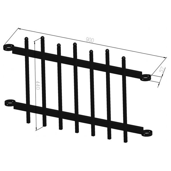 Секция универсальная 900x440 мм