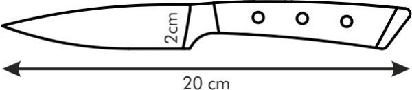 Ніж універсальний AZZA 9 см 884503 Tescoma