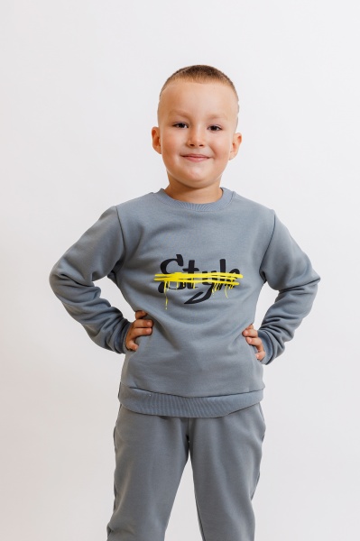 Свитшот для мальчика KOSTA р.122 серый 2575-4 