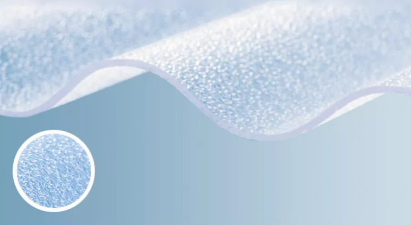 Гофрированный монолитный поликарбонат TOMO Plex 1,1x1045x2000 мм волна текстурированный прозрачный