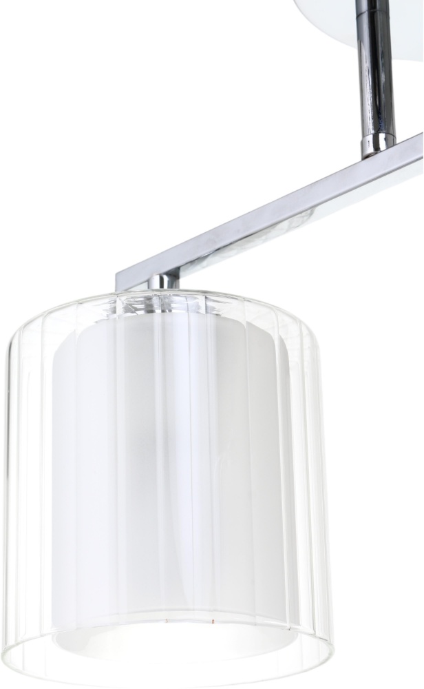 Люстра потолочная Sensio Solar 2x40 Вт E27 хром/белый ALG-07266/2