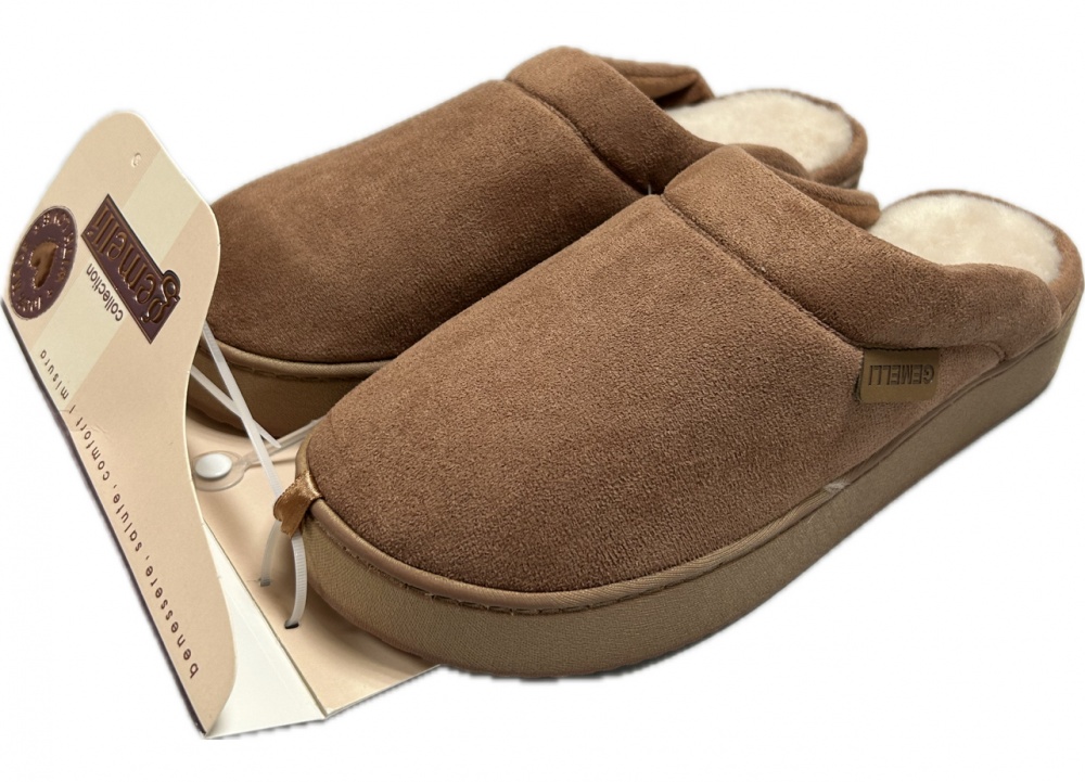 Капці домашні Gemelli Замша р.38/39 медовий