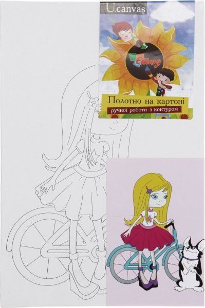 Холст на картоне с контуром Мультфильм №29 ROSA 