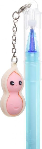 Ручка гелевая пиши-стирай Орешки голубая 