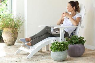 Горшок пластиковый Keter Cozies M овальный фиолетовый 