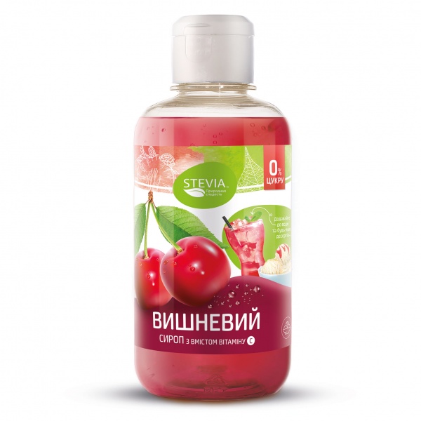 Сироп Stevia Вишневый без сахара 250 мл 