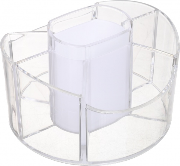 Органайзер для косметики Luna 14,8x14,8x9,2 см белый 