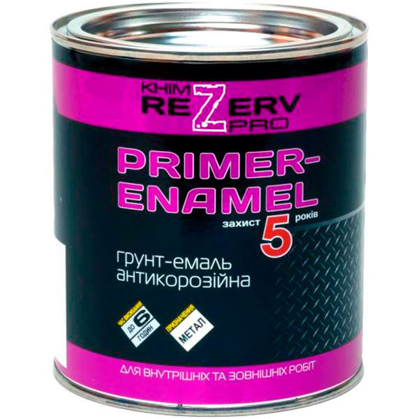 Ґрунт-емаль ХімреZерв 3 в 1 зелений шовковистий глянець 2,5кг