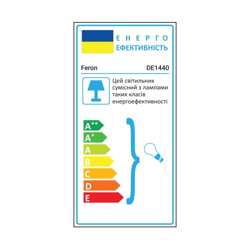 Настольная лампа декоративная Feron DE1440 1x40 Вт E27 белый 